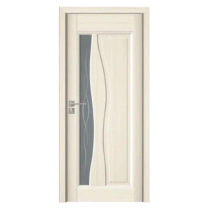 Usa de interior din MDF cu cadru din lemn masiv Novo Doors ND07 de culoare Gri