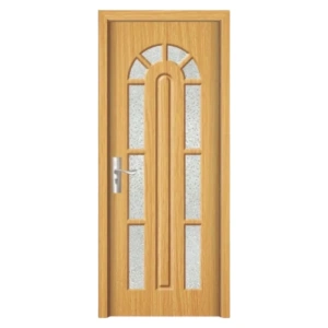 Usa de interior din MDF cu cadru din lemn masiv Novo Doors ND108 de culoare Nuc