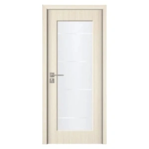 Novo Doors ND110-1 beltéri ajtó MDF tömörfa kerettel, krém színű a standard kategóriából