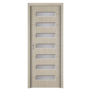 Novo Doors ND318 beltéri ajtó MDF-ből tömörfa kerettel, szürke színben a standard kategóriából