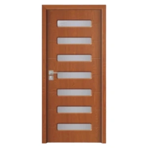 Usa de interior din MDF cu cadru din lemn masiv Novo Doors ND318 de culoare Gri