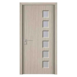 Usa de interior din MDF cu cadru din lemn masiv Novo Doors ND319 de culoare Gri