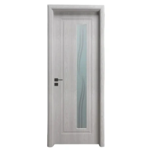 Usa de interior din MDF cu cadru din lemn masiv Novo Doors ND93 de culoare Alba