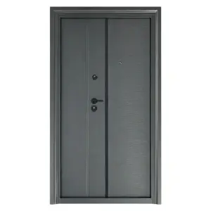 Usa metalica dubla de exterior Novo Doors ND50D, de culoare Gri Antracit, cu deschidere pe Dreapta