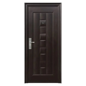 Fém bejárati ajtó szigeteléssel és kitekintővel Novo Doors ND137,balos/jobbos nyitással, 1 zárral, több méretben,acéllemez 0.5/0.7 mm, zsanérok és kilincs tartozékok, 5-7 cm-es tokkal, családi házakhoz
