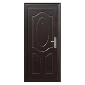 Novo Doors ND141 kültéri bejárati ajtó barna házakhoz kalapácsütés, belső nyílással a bal oldalon