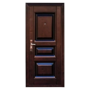 Fém bejárati ajtó szigeteléssel és kitekintővel Novo Doors ND5001S,balos/jobbos nyitással, 1 zárral, több méretben,acéllemez 0.5 mm, zsanérok és kilincs tartozékok, 7 cm-es tokkal, családi házakhoz