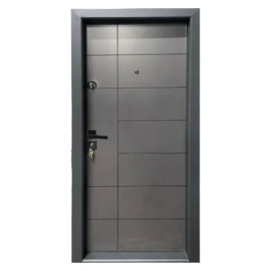 Usa metalica de apartament Novo Doors NDS304 de culoare Gri antracit cu deschidere pe Dreapta
