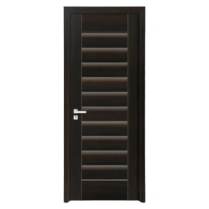 Usa de interior din MDF cu cadru din lemn masiv Novo Doors ND01 de culoare Gri