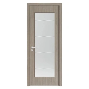 Novo Doors ND110-1 beltéri ajtó MDF-ből tömörfa kerettel, szürke színben a standard kategóriából