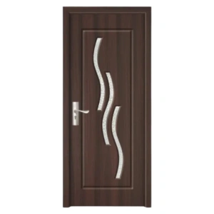 Usa de interior din MDF cu cadru din lemn masiv Novo Doors ND14 de culoare Nuc