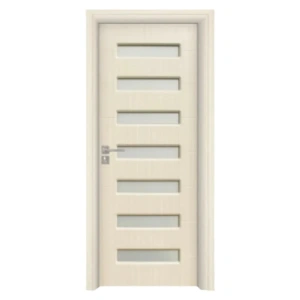 Usa de interior din MDF cu cadru din lemn masiv Novo Doors ND318 de culoare Gri