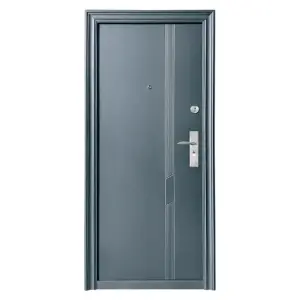Usa metalica de exterior Novo Doors ND43, de culoare Gri Antracit, cu deschidere pe Stanga