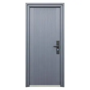Usa metalica de exterior pentru casa si apartament Novo Doors ND6003 de culoare Gri Antracit cu deschidere pe Stanga