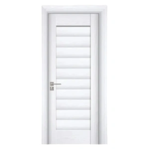 MDF beltéri ajtó Novo Doors ND01 LUX PREMIUM, tömörfa keret, komplett készlet, 10 cm-es állítható tok tartozék, takaróléc mindkét oldalon