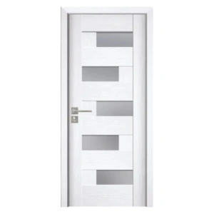 MDF beltéri ajtó Novo Doors ND05 LUX PREMIUM, tömörfa keret, komplett készlet, 10 cm-es állítható tok tartozék, takaróléc mindkét oldalon