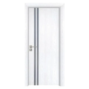 MDF beltéri ajtó Novo Doors ND08 LUX PREMIUM, tömörfa keret, komplett készlet, 10 cm-es állítható tok tartozék, takaróléc mindkét oldalon