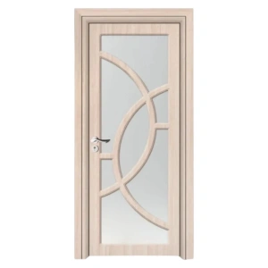 Usa de interior din MDF cu cadru din lemn masiv Novo Doors ND309 de culoare Gri