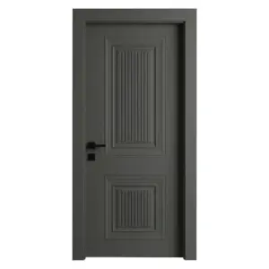 Usa de interior din MDF cu cadru din lemn masiv Novo Doors NDF23 LUX PREMIUM SOFT-TOUCH de culoare Gri antracit