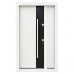 Usa dubla exterior NDA5D Alb cu Negru 120x200 cm sau 140x200 cm