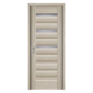 Usa de interior din MDF cu cadru din lemn masiv Novo Doors ND02 de culoare Gri