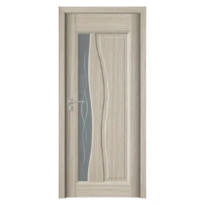 Usa de interior din MDF cu cadru din lemn masiv Novo Doors ND07 de culoare Gri