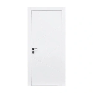 Usa de interior din MDF cu cadru din lemn masiv Novo Doors ND170 de culoare Alb mat
