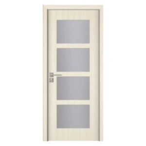 Novo Doors ND317 MDF beltéri ajtó tömörfa kerettel, krém színben a standard kategóriából
