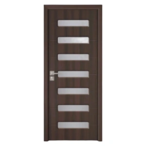 Usa de interior din MDF cu cadru din lemn masiv Novo Doors ND318 de culoare Gri