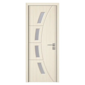 Usa de interior din MDF cu cadru din lemn masiv Novo Doors ND508 de culoare Gri
