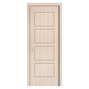 Novo Doors ND82 beltéri ajtó MDF-ből tömör fa kerettel, krém színben a standard kategóriából
