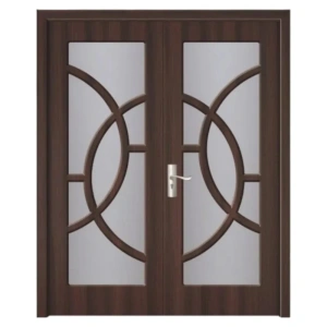 Usa Dubla de Interior din MDF cu cadru din lemn masiv Novo Doors ND220 de culoare Gri