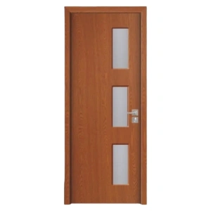 Usa de interior din MDF cu cadru din lemn masiv Novo Doors ND316 de culoare Gri