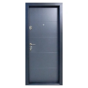 Novo Doors NDS12 kültéri bejárati fém ajtó antracitszürke lakásba, jobb oldali nyílással
