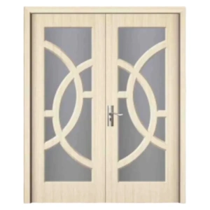 Usa Dubla de Interior din MDF cu cadru din lemn masiv Novo Doors ND220 de culoare Gri