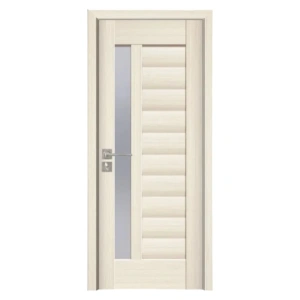Usa de interior din MDF cu cadru din lemn masiv Novo Doors ND03 de culoare Gri