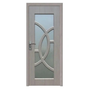 Usa de interior din MDF cu cadru din lemn masiv Novo Doors ND309 de culoare Gri