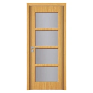 Usa de interior din MDF cu cadru din lemn masiv Novo Doors ND317 de culoare Gri