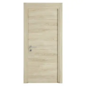 Usa de interior din MDF cu cadru din lemn masiv Novo Doors NDM02 de culoare Crem