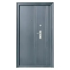 Usa metalica dubla de exterior Novo Doors ND43D, de culoare Gri Antracit, cu deschidere pe Stanga