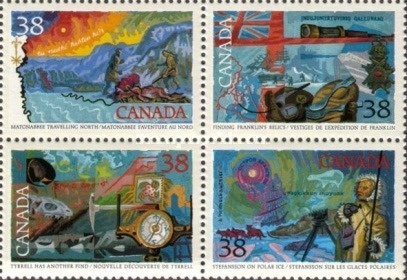 Canada 1989 - explorarea Nordului, bloc neuzat