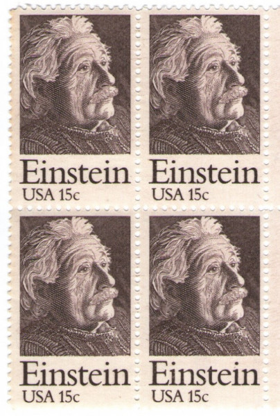 Statele Unite 1979 - Albert Einstein (1879-1955), neuzata de 4