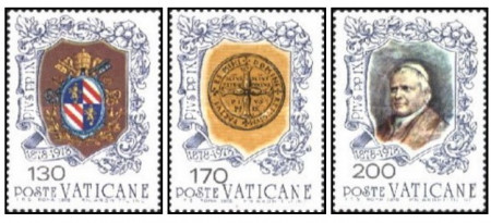Vatican 1978 - 100th Pope Pius IX, serie neuzata