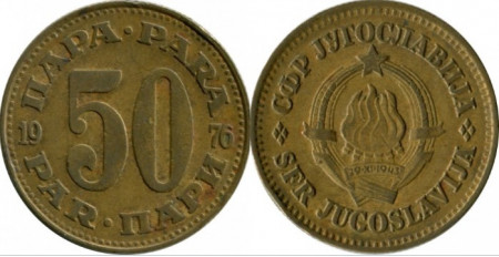 Iugoslavia 1977 - 50 para, circulata