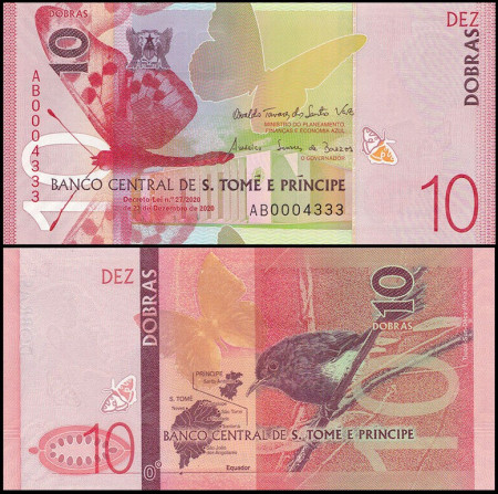 Sao Tome 2020 - 10 dobras, aUNC