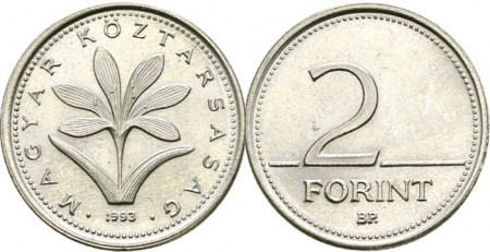 Ungaria 1993 - 2 forint, circulata