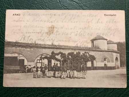 1909 - Arad, cetatea cu soldati (jud. Arad)