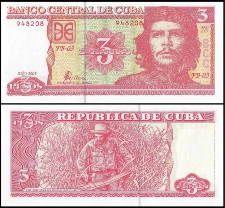 Cuba 2005 - 3 pesos, necirculata