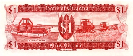 Guyana 1992 - 1 dollar, necirculata - Img 2