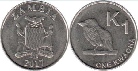 Zambia 2017 - 1 ngwee, circulata
